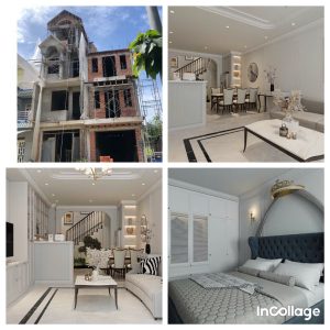 NHÀ ANH CƯỜNG CHỢ RẠCH KIẾN 1 TRỆT 2 LẦU + SÂN THƯỢNG